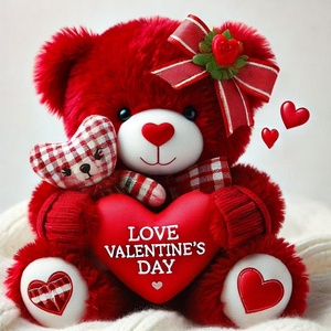 Ours en Peluche Personnalisé OEM ODM Je T'aime Rouge Rose Blanc, Jouets en Peluche Ours en Peluche Animaux en Peluche, Cadeaux pour la Fête des Mères et la Saint-Valentin - Product Image 5