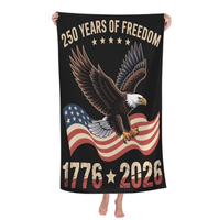 Serviettes de piscine personnalisées USA 250e anniversaire, thème patriotique, douces, absorbantes et à séchage rapide, adaptées à une utilisation en intérieur et en extérieur