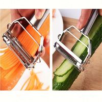Multifunctionele roestvrijstalen fruit- en aardappelschiller, julienne-schiller, groenteschillers voor de keuken