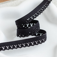 Vêtement sous-vêtements festonné picot dentelle élastique bande de sangle couture bourgeon bord élastique dentelle bande sangle sangle