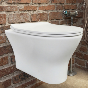 Inodoro flotante washdown ถังส้วมไร้ขอบ, ห้องน้ำพร้อมการติดตั้งกับผนัง - Product Image 3
