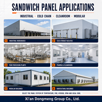 Panneau sandwich en laine de verre, isolant thermique, acoustique, écologique, pour les bâtiments industriels en acier, les toits, les murs extérieurs, les hôtels