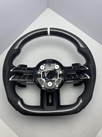 Volant sport en cuir et fibre de carbone pour Mercedes-Benz AMG C238 W222 C217 CLS W205 W213 W463 W220 W204 W223 Classe C/E C63
