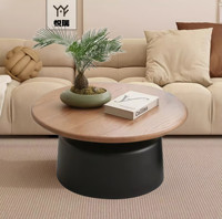 Table basse ronde de luxe pour salon, design créatif et unique, style italien moderne