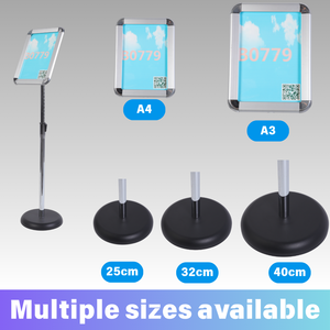 Soporte Ligero y Portátil para Pósteres A3, Soporte de Pie para Carteles, Ideal para Tiendas Temporales y Ferias Comerciales - Product Image 5