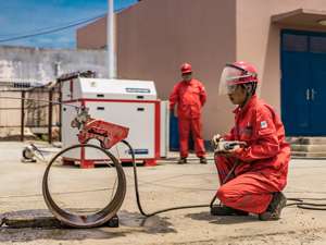 آلة محمولة برأس ، أسعار قطع نفاثة المياه الخرسانية بحالة جديدة مع مكونات المضخة والمحرك الأساسية - Product Image 5