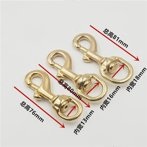 Hebilla de cinturón para perro grande, gancho giratorio de latón sólido, 25mm, 32mm y 38mm - Product Image 5