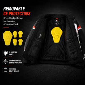 Veste <span class=keywords><strong>de</strong></span> moto LY-3010 avec <span class=keywords><strong>protection</strong></span> CE, imperméable, coupe-vent, respirante, en mesh, avec protections intégrées - Product Image 5