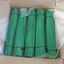 ลวดผูกพลาสติกเคลือบ PVC ขนาด 0.8 มม. แบบตัดสำเร็จ ลวดเหล็กตัดตรงเคลือบพลาสติกสำหรับมัดรวม - Product Image 2