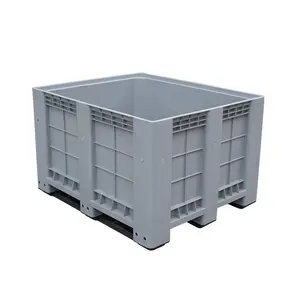 Large plastic pallet box container for garment industry storage pallet bin 1200x1000x760 mm