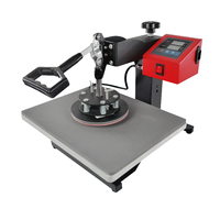 Mesin Press Panas Manual 15-in-1 Printer Flatbed Elektrik untuk Kaos, Mug, Topi, Piring 110V 220V