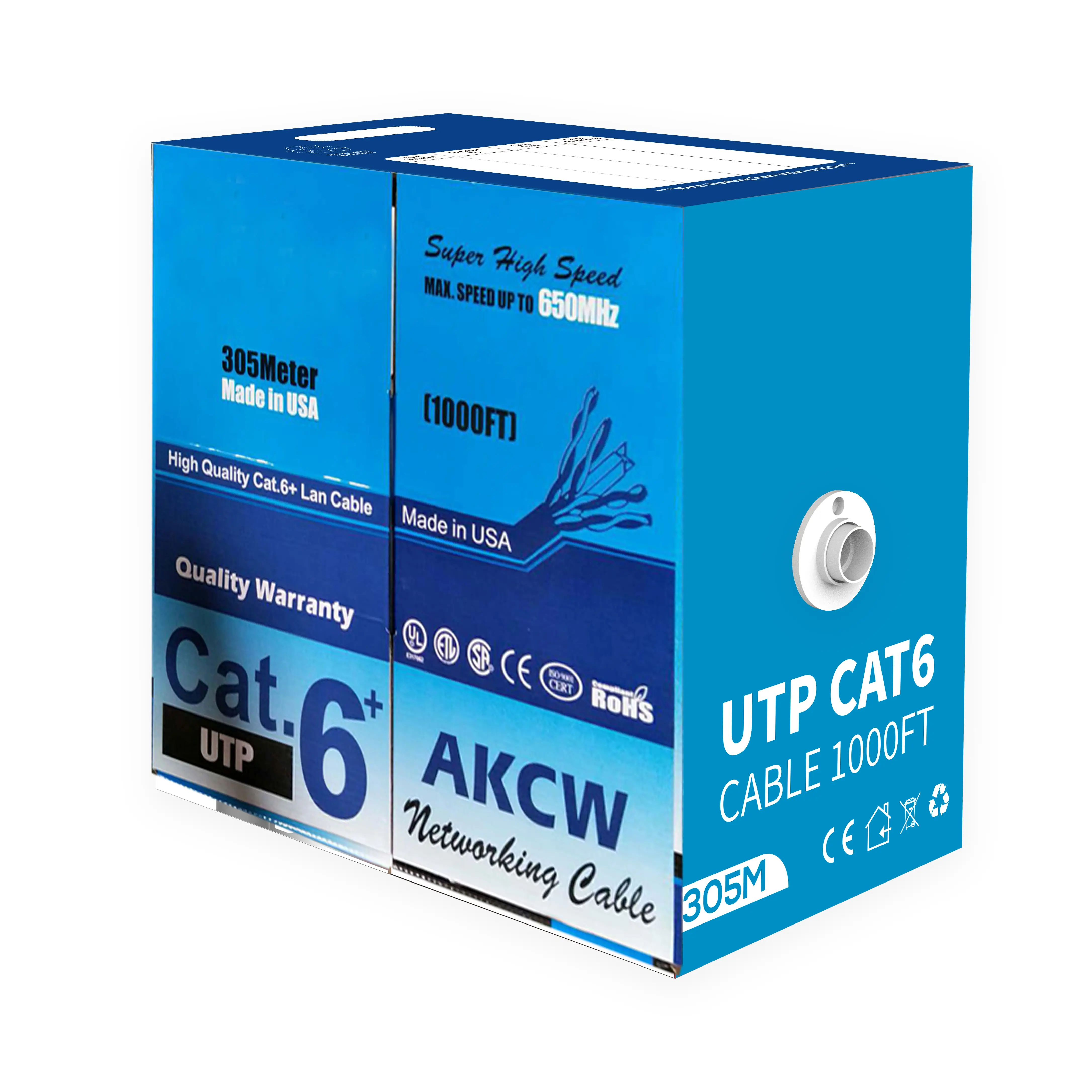 كابل خارجي cat5e كابل شبكة كوبر بكرة cat6 ftp utp CCA CCS CU شبكة محلية