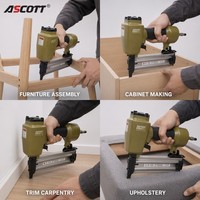 Pistolet à clous pneumatique OEM personnalisé, cloueur de finition à air 18 GA pour l'assemblage de meubles en bois et outils de menuiserie