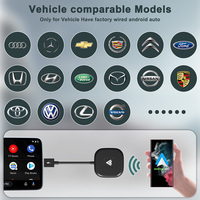 Adaptateur Android Auto sans fil pour téléphones Android, convertit le Android Auto filaire en sans fil