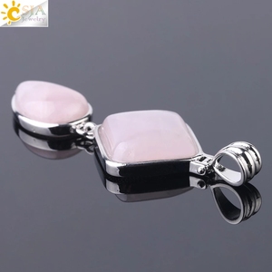 CSJA-Colgante de cuarzo con piedra Natural, colgante de cuarzo con energía escalar, fabricación de joyas, F814, venta al por mayor - Product Image 5