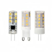 Haute luminosité G4 LED lampe de maïs perle petite broche 1.5W 3W 5W G9 ampoules pour bureau résidentiel et torche électrique éclairage 3V 5V