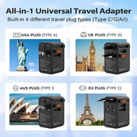 Worldplug 170W chargeur rapide haute puissance adaptateur multi-prises dans le monde entier 10A adaptateur de voyage universel international