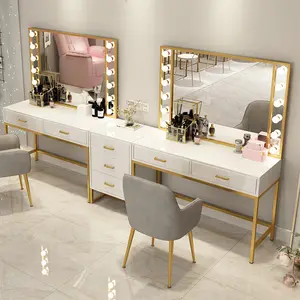 Hot sale fashion new product vanity design led mirrored dressing makeup table