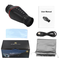 Monocular de Visión Nocturna Infrarroja 4K con Zoom Digital, Monocular de Caza con IR, Grabación de Video y Largo Alcance