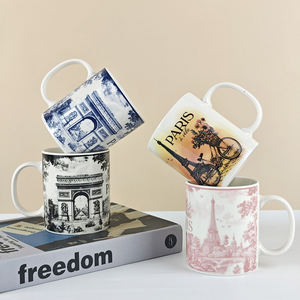 Taza Coleccionable de Recuerdo de Vacaciones en París, Souvenir de Ciudad Histórica Francesa, Ecológica, Apta para Microondas y Lavavajillas, de Cerámica - Product Image 1