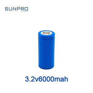 แบตเตอรี่ SUNPRO 3.2V 6000mAh ทรงกระบอก LiFePO4 รุ่น 32700 แบบชาร์จได้ 3C-Discharge - Product Image 2