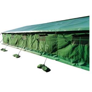 Carpa de Lona Impermeable Grande para 50 Personas, Color Verde Militar, Sudáfrica, Milita, de Una Habitación, para las Cuatro Estaciones, con Protección UPF y Toldo - Product Image 5