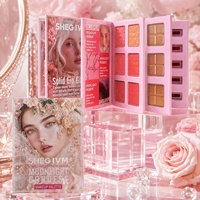 OAUMD 65 Palette de maquillage multi-effets minérale douze couleurs : fard à paupières, blush, illuminateur, teinte à lèvres tout-en-un