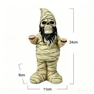 Décorations d'Halloween personnalisées ornements d'extérieur petites statues terrifiantes Figurines de zombies cadeau en résine figurine d'anime - Product Image 3