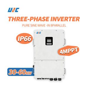 อินเวอร์เตอร์ไฮบริดสามเฟส 40 กิโลวัตต์ UNC ความถี่สูง 380v/400V แบบ On/Off Grid 4MPPT 150v/200v/250v/300v IP65/IP66 ประสิทธิภาพ 98.5% - Product Image 1