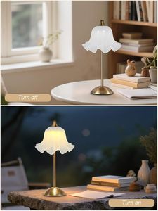 Cross-Border Minimalist Rechargeable Table Lamp Luxury Ins Internet Celebrity Night <b>Light</b> High-Value Bedroom <b>Bedside</b> Decoration - Product Image 3