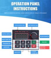 Variateur de fréquence AC USFULL 220V/380V 750W monophasé à contrôle vectoriel IP20 pour moteur industriel