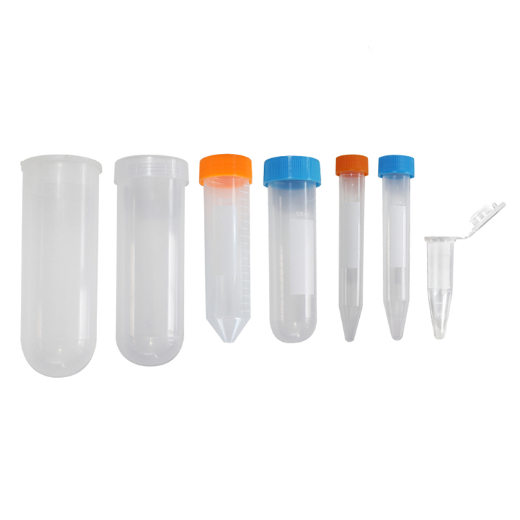 Центрифуга с прозрачной белой градиентной трубкой