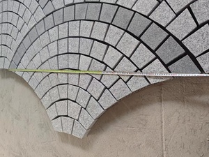 Hangmao Flamed Large Fan Shape Design Grey Granite Paver Durable <strong>Driveway</strong> Paving Stones - Product Image 2