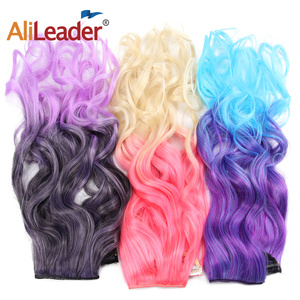 Alileader, 26 colores, un solo Color, rizado, 5 Clips en el cabello, extensiones de cabello largo de 22 pulgadas, cuerpo sintético falso, Clip ondulado en el cabello - Product Image 2