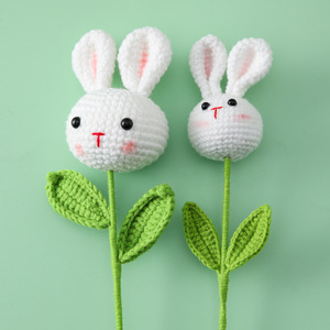 ช่อดอกไม้ถักไหมพรมลายแพนด้า ดีไซน์น่ารัก ของขวัญสำหรับเด็ก - Product Image 3