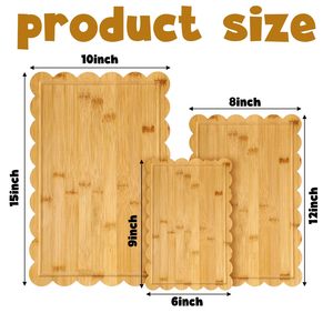 Tabla de cortar de madera maciza de doble cara, cuadrada, de color natural, para uso doméstico. - Product Image 4