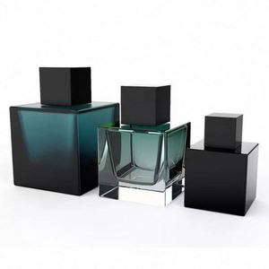 Wholesale Luxury Square 30ml 50ml 100ml Perfume Bottles Spray <b>Glass</b> Empty Box <b>Packaging</b> Pump Cap Refillable Screen Printing - Product Image 4