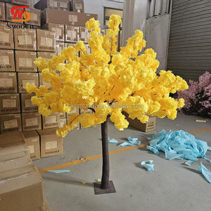 SMOOTH Wedding Events <b>Table</b> Decoration 5ft Tall Bright Yellow Cherry Blossom Tree Centerpiece - Product Image 4