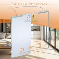 PDLC-Folie für Privatsphäre, Intelligente Folie für Glas mit Wärmeisolierung und Selbstklebung für Wohnungen und Küchen