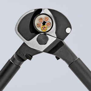 Cisailles à câbles Knipex en acier inoxydable à bord lisse, ciseaux pour électriciens industriels, poignée souple - Product Image 1