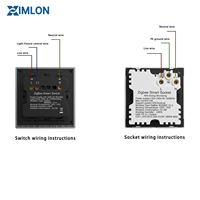 Produits et appareils pour maison intelligente Tuya Zigbee Wifi : interrupteurs et prises lumineuses, prises intelligentes standard EU/US/UK
