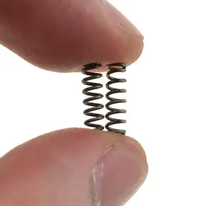 Grosir pegas kompresi Mini pegas tegangan presisi mikro daun pegas koil baja tahan karat untuk mainan Keyboard aplikasi Mini