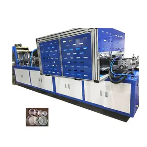 China Factory Automatic Disposable Plastic Ice Cream Cup Lid Thermoforming Making Machine