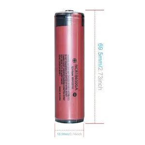 Ban Đầu Hình Trụ NCR18650GA Li Ion Battery 3.7V 3.6V 3500 MAh Lithium 18650 Di Động Sản Xuất Tại Nhật Bản