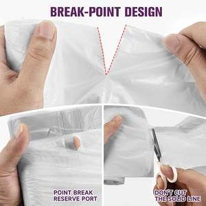 Sacs poubelles à cordon, mini sacs poubelles extra résistants, sacs à fermeture rapide non parfumés pour salle de bain, chambre et bureau - Product Image 5