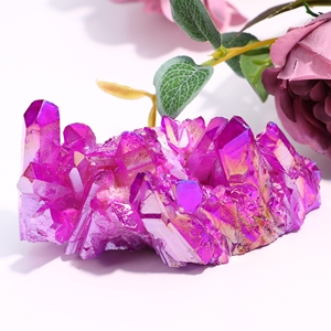 Cristal Curativo de Aura Angel Cluster Morado, Venta al por Mayor, para Recuerdos de Fengshui y Regalos de Graduación - Product Image 1