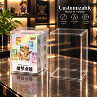 Boîte de présentation magnétique en acrylique personnalisée de qualité supérieure pour cartes à collectionner d'anime Dream Draw, boîte cadeau, super magnétique N52, protection UV, transparente