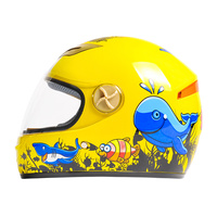 Meilleures ventes de casques intégraux pour enfants Casques de moto personnalisés AD de sécurité légers et respirants avec coque ABS PP