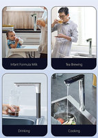 Haute Qualité Intelligent Numérique En Acier Inoxydable Cuisine Chaude Et Froide Sans Réservoir Ro Filtre À Eau Purificateur Robinets D'eau Robinet