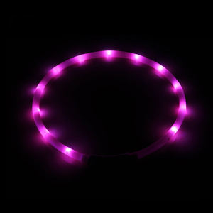 Collar LED para gatos y perros con seguridad nocturna, resplandor intermitente, Correa fluorescente luminosa para mascotas, suministros para perros con luces - Product Image 5